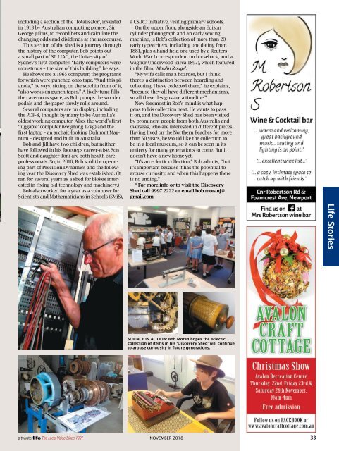 Pittwater Life November 2018 Issue