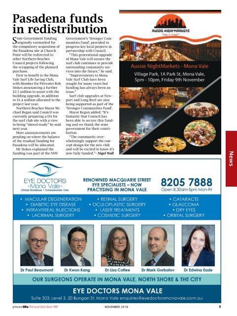 Pittwater Life November 2018 Issue