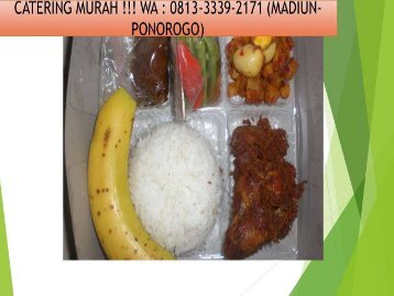 LEZAT - TELP : 0897-7268-820 (Tri) Catering Pernikahan Mewah Madiun