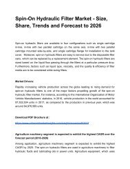 Spin-On Hydraulic Filter Market