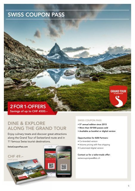 Switzerland Travel Centre - Experience Switzerland - Summerbrochure 2019