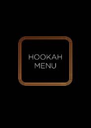 HOOKAH MENU