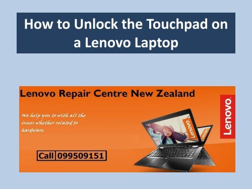 How to Unlock the Touchpad on a Lenovo Laptop