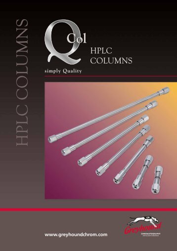 Greyhound Chromatography Q-Col Catalogue 2