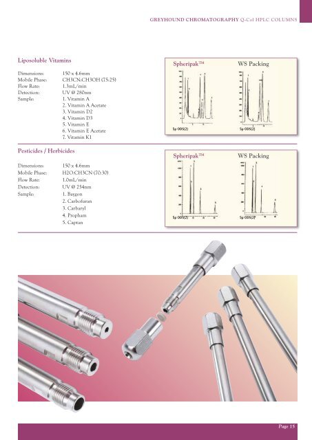 Greyhound Chromatography Q-Col Catalogue 2