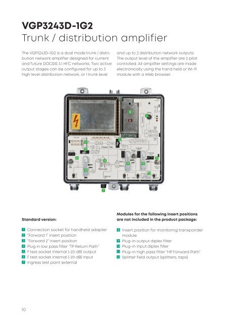 BKtel Compact Amplifiers for HFC Networks