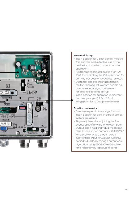 BKtel Compact Amplifiers for HFC Networks
