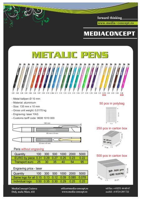 Mediaconcept Romania catalogue 2018