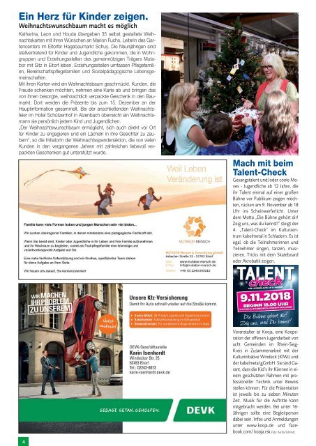 Stadt-Magazin Eitorf, Windeck, Ruppichteroth - November 2018