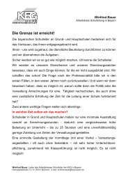 Die Grenze ist erreicht! - KEG