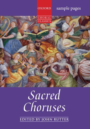 Sacred Choruses Sampler edited by John Rutter