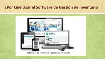 Why use inventory management software (Spanish)