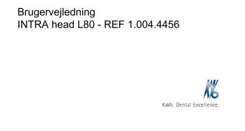 Brugervejledning INTRA head L80 - REF 1.004.4456