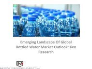 Global Bottled Water Market research report, Segmentation, Analysis, Forecast, Leading Players, Growth Analysis, Size : Ken Research