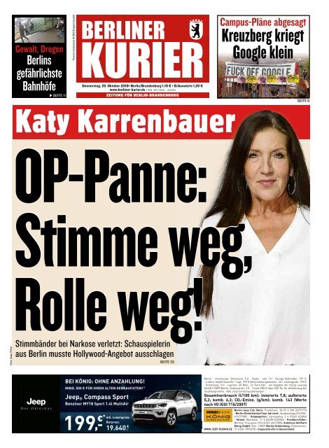 Berliner Kurier 25.10.2018