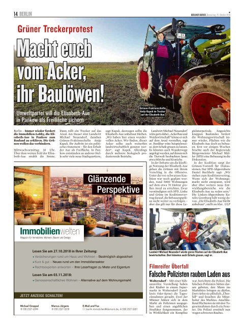 Berliner Kurier 25.10.2018