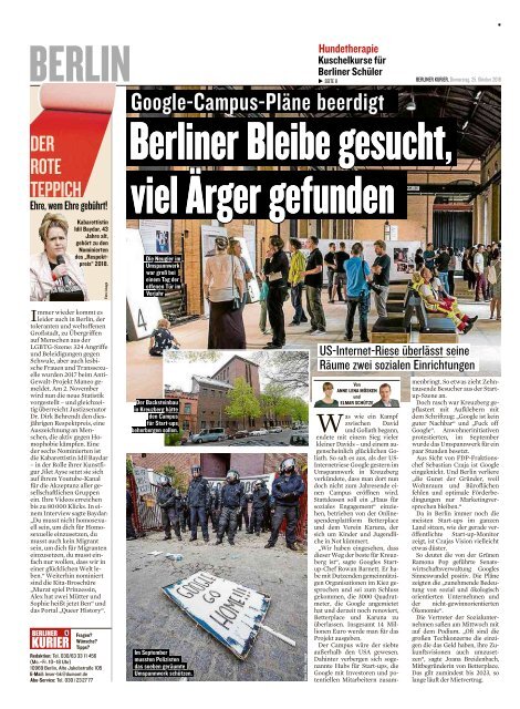 Berliner Kurier 25.10.2018