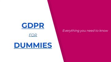 GDPR for dummies