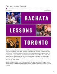 Bachata Lessons Toronto by Access Ballroom