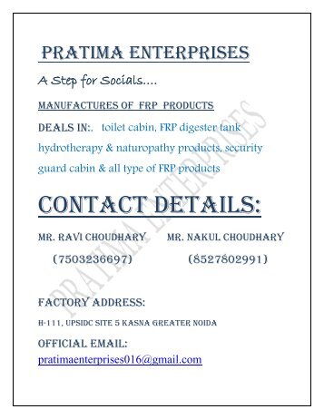 PRATIMA ENTERPRISES NEW - CABIN without Price