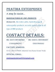 PRATIMA ENTERPRISES NEW TANKS without price