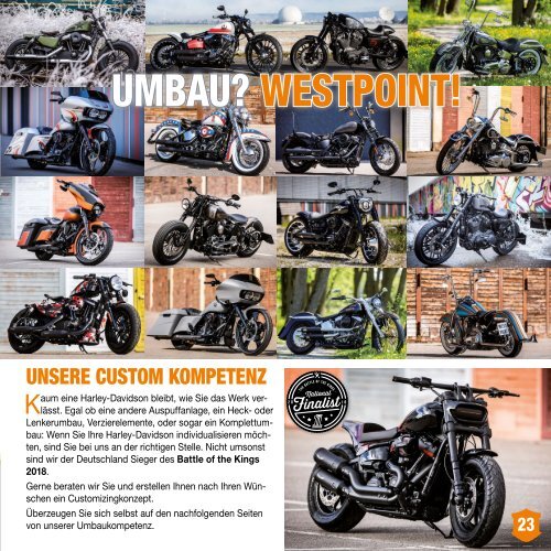 Harley-Davidson WESTPOINT | Das Magazin 3/2019