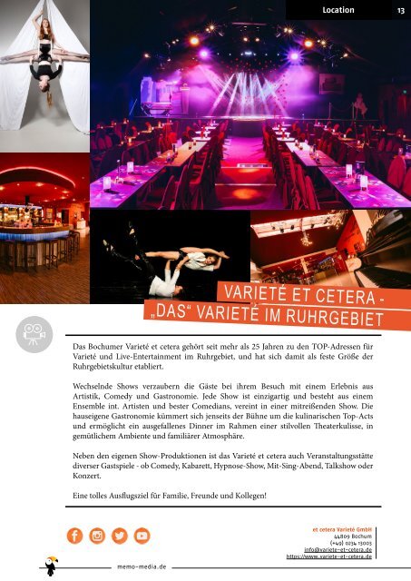 Themenspecial collected by memo-media - Eventlocations