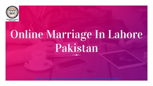 Online Marriage In Pakistan