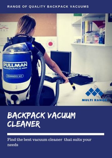 Backpack Vacuum Cleaners