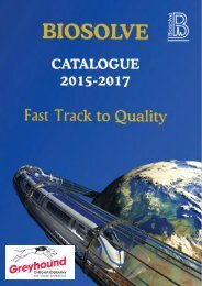 Biosolve Catalogue 2016