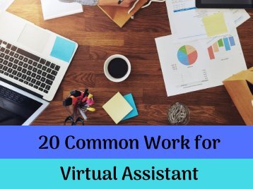 20 Common Works for Virtual Assistant