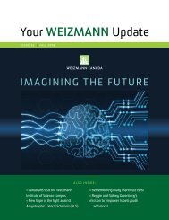 Your WEIZMANN Update - Fall 2018