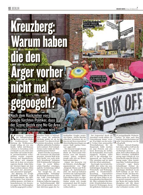 Berliner Kurier 26.10.2018