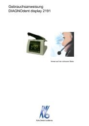 Gebrauchsanweisung DIAGNOdent display 2191 - KaVo Dental