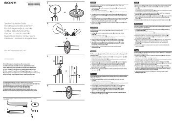 Sony BDV-E4100 - BDV-E4100 Guide d'installation des enceintes MacÃ©donien