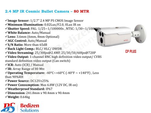 Video Surveillance - Product Catalogue