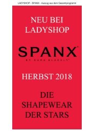 Spanx - Produktauszug Herbst 2018