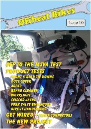 Offbeat Bikes Issue 10