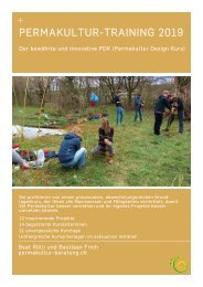 Ausschreibung Permakultur Training 2019