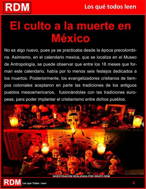 DÍA DE MUERTOS MÉXICO 