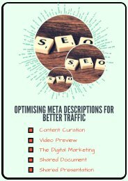 Optimising Meta Descriptions for Better Traffic