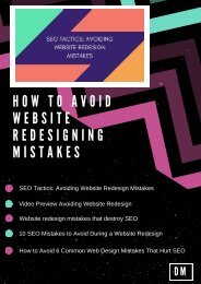How to avoid website redesigning mistakes