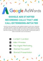 GOOGLE ADS STARTED RECORDING CALLS THAT ARE CALL EXTENSIONS-INITIATED