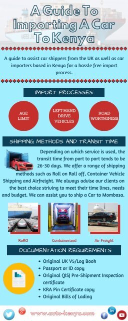 Shipping a Car to Mombasa | Shipping Methods - Auto Kenya