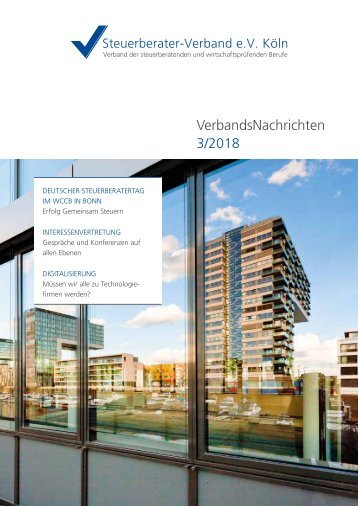 Verbandsnachrichten 3 I 2018