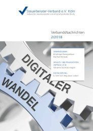 Verbandsnachrichten 2 I 2018