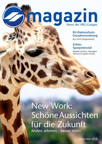 Magazin VRG-Gruppe | Ausgabe Oktober 2018