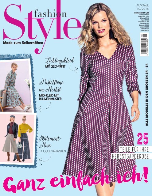 Zeitschrift: Fashion Style Nr. 10/2018 - Blick ins Heft