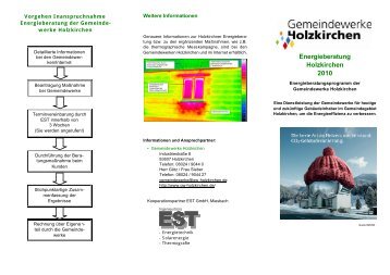 Flyer Energieberatung - Gemeindewerke Holzkirchen