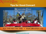 Tips for Good Concert